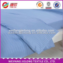 Preço barato algodão branco cetim tecido de algodão tecido de rendas para cama conjunto de tecido de cetim da listra